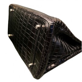 Birkin 35 HERMES porosus noir