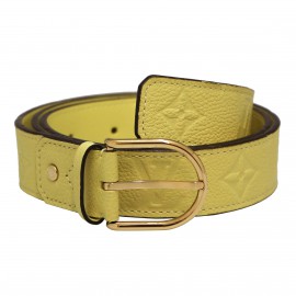 Ceinture LOUIS VUITTON embossée jaune