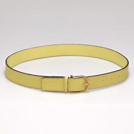 Ceinture LOUIS VUITTON embossée jaune