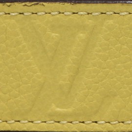 Ceinture LOUIS VUITTON embossée jaune