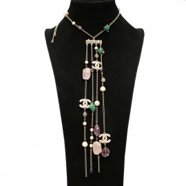 Collier CHANEL pierres perles