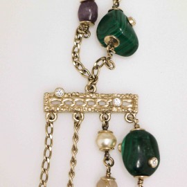 Collier CHANEL pierres perles