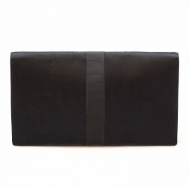 Pochette CHRISTIAN DIOR satin noir Vintage