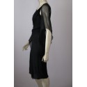 robe Chanel en soie noire T38