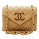 Sac CHANEL beige gros CC