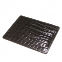 Porte cartes crocodile noir