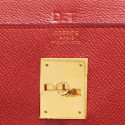 Kelly 32 HERMES rouge vec bandoulière