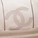 Grand sac de plage CHANEL éponge blanc