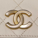 Sac vintage CHANEL cuir blanc