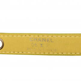 Ceinture CHANEL cuir jaune 