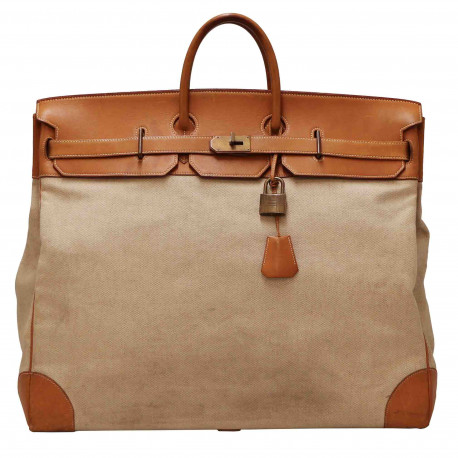 HAC 50 Hermes toile et cuir