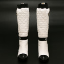 Bottes CHANEL T37  guetres amovibles blanches