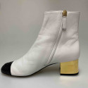 Bottes CHANEL T37  guetres amovibles blanches