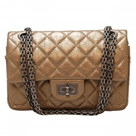 Sac 2.55 CHANEL matelassé bronze