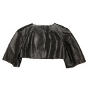 Veste courte T 38 CHANEL cuir noir 