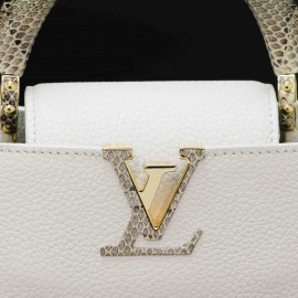 Mini Sac Capucine LOUIS VUITTON blanc neige