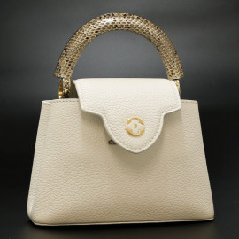 Mini Sac Capucine LOUIS VUITTON blanc neige