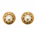 Boucles d'oreille CHANEL clips dorés 