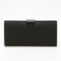 Portefeuille PRADA cuir Saffiano noir 