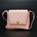 sac rose CHANEL cuir d'agneau