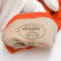 Gants HERMES 6.5 cuir d'agenau orange