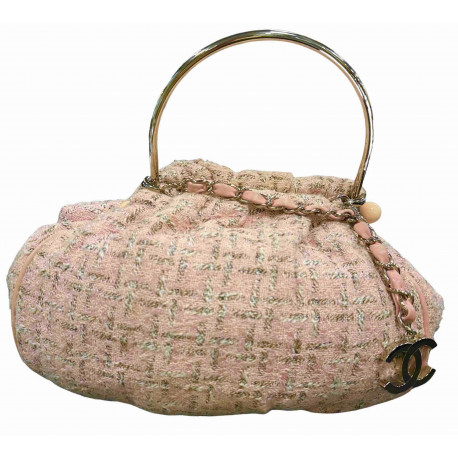 Sac tweed CHANEL rose