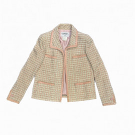 Tailleur CHANEL tweed rose