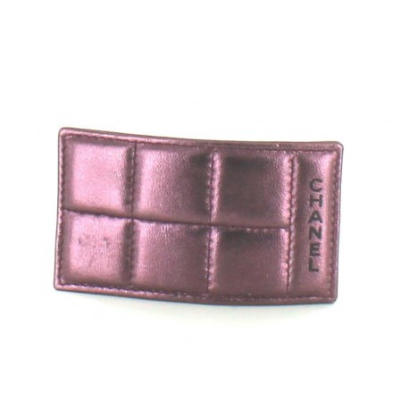 barrette CHANEL cuir violet