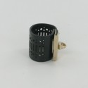 SERGIO ROSSI cuff black leather