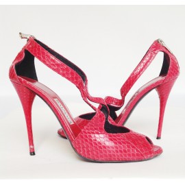 Escarpins LANVIN en python rose