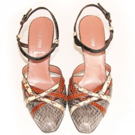 Escarpins en python MIU MIU Taille 38,5