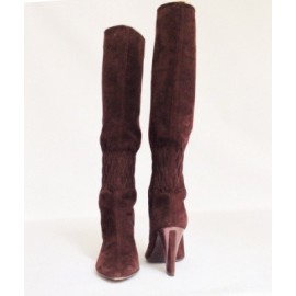 Bottes SERGIO ROSSI T 39.5 Daim marron