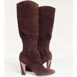 Bottes SERGIO ROSSI T 39.5 Daim marron