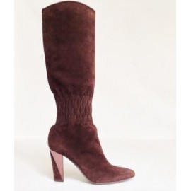 Bottes SERGIO ROSSI T 39.5 Daim marron