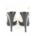 YVES SAINT LAURENT shoes in two-tone leather T 37.5