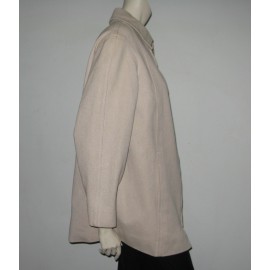 Manteau en coton beige HERMES