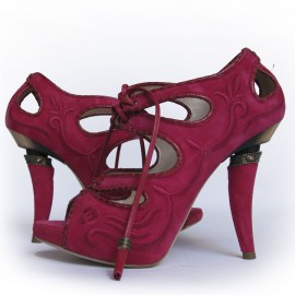 Sandales DIOR T 37.5 veau fushia