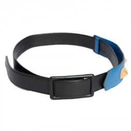 Ceinture  HERMES bicolore noire et bleue