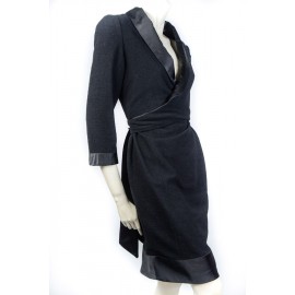 Robe CHANEL  t 42 laine et soie