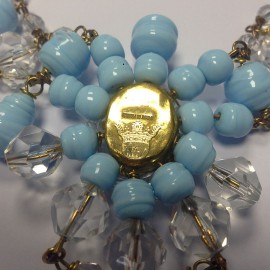 Sky blue MARGUERITE DE VALOIS necklace