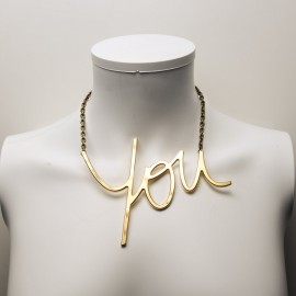 Collier "You" LANVIN doré