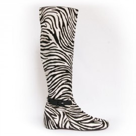 Bottes CHRISTIAN LOUBOUTIN T 40.5 façon zebre