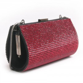 Minaudière en cristal mesh rubis SWAROVSKI