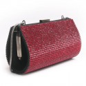 Minaudière en cristal mesh rubis SWAROVSKI