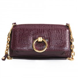 Sac pochette JIMMY CHOO lie de vin