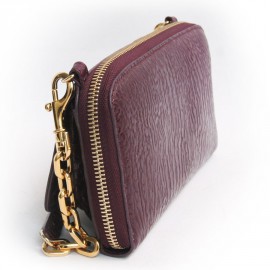 Sac pochette JIMMY CHOO lie de vin