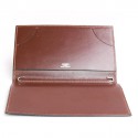 Couverture d'agenda HERMES en cuir box bicolore  bleu et marron