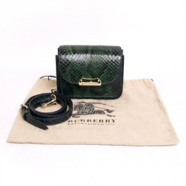 Sac BURBERRY en python dégradé de vert