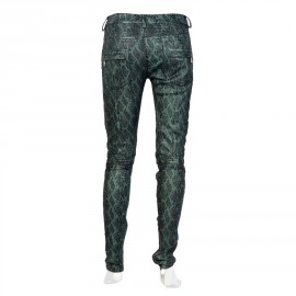 Pantalon Jean's BALMAIN en python vert dégradé