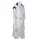 Robe CHANEL T 38 tweed blanche et noire